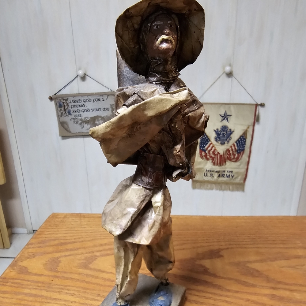 Paper Mache Sculpture,  Breadman